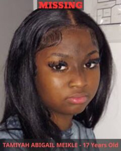 TAMIYAH ABIGAIL MEIKLE,  MISSING